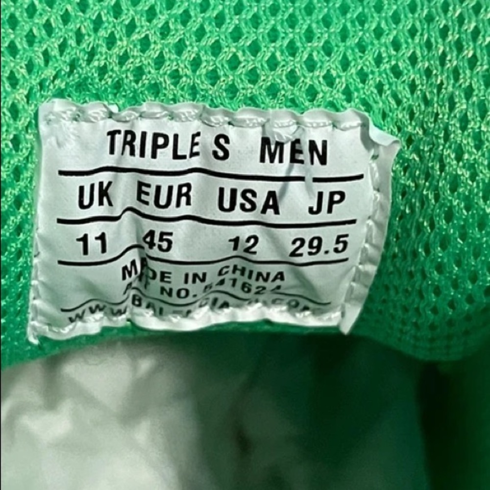 green balenciaga triple S